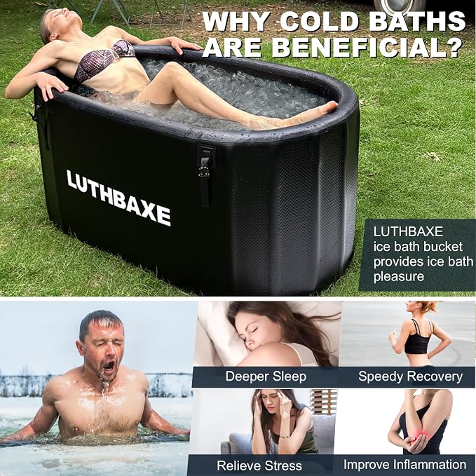 Cold Plunge | Upgraded 218 Gallon Inflatable Ice Freestanding Bathtub - Image 3