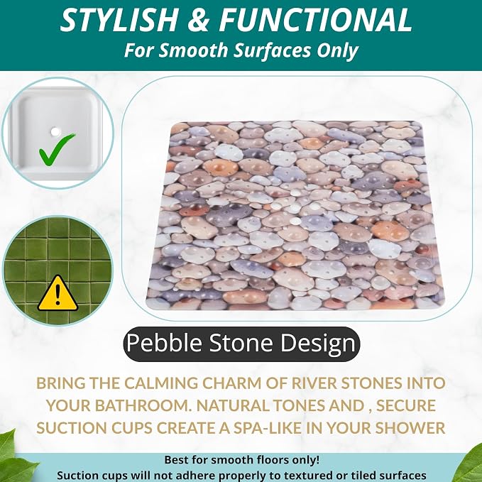 ENKOSI Square Shower Mat 21x21 inch - Image 5