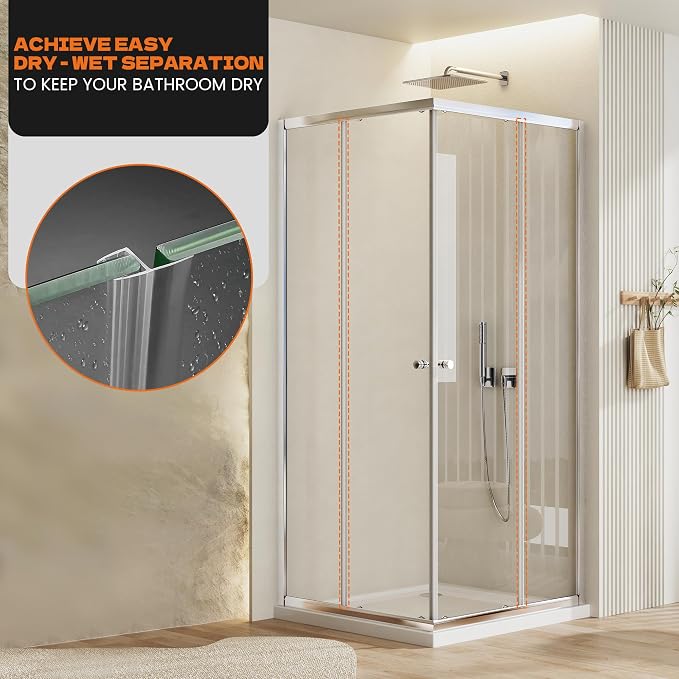 2PCS 78" Shower Door Side Seal Strip - Image 6