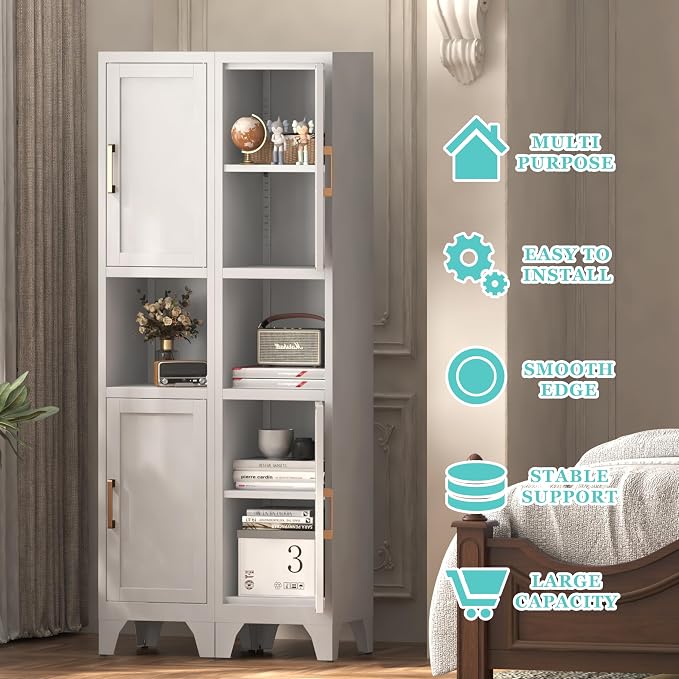 67" H Tall Bathroom Storage Cabinet - Image 6