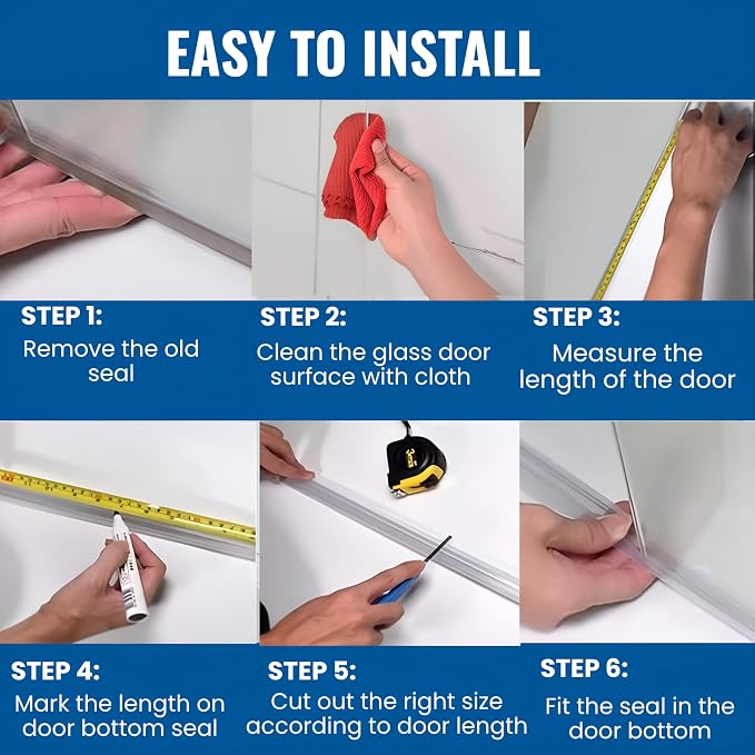 Frameless Shower Door Bottom Seal Strip - Image 4