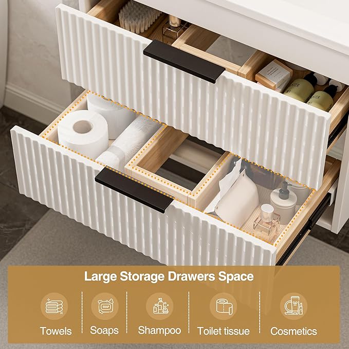 24 Inches Modern MDF Bathroom Vanity - Image 5