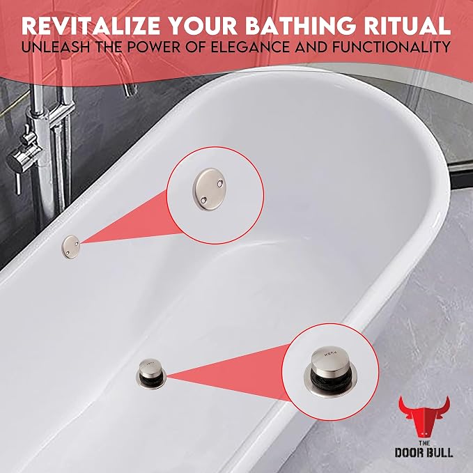 Tip-Toe Bathtub Drain Trim Kit - Image 4
