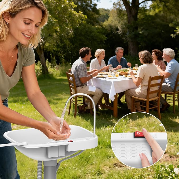 Portable Sink Hand Wash Station - 18L Capacity - Image 6