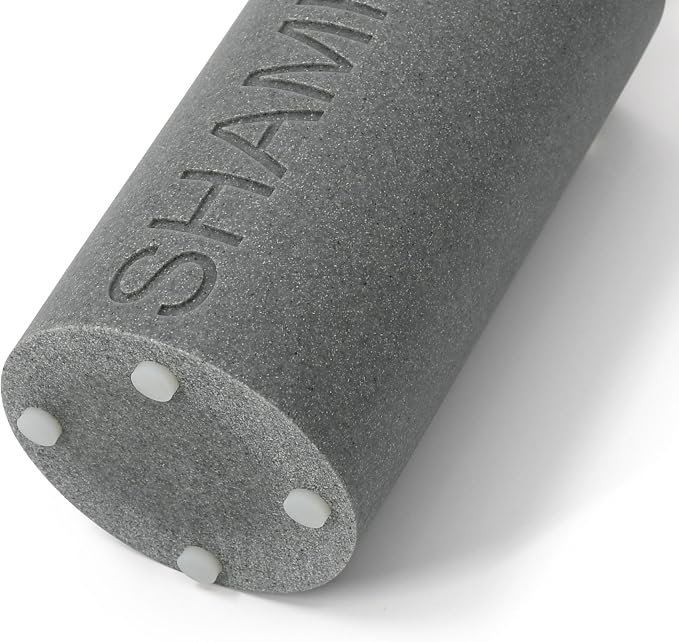 Resin Neutral Gray Sandstone Shampoo Engraved Bottle Refillable Pump Dispenser - Image 4