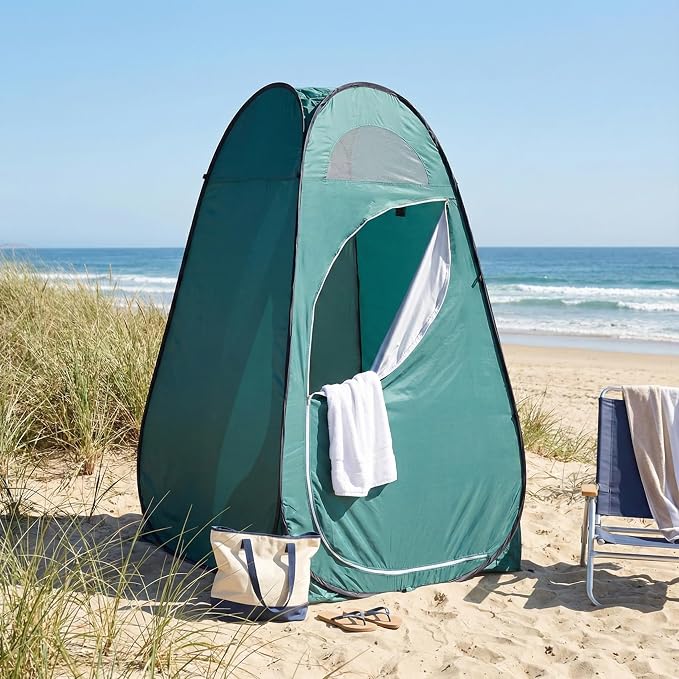 4x4ft Pop Up Privacy Shower Tent by Dapzeosnry