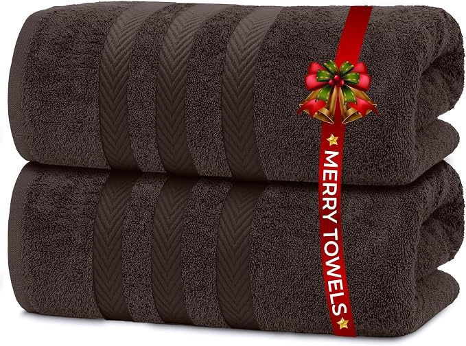 RIVERSIDE Pack of 2 Extra Large Bath Sheets 35 x 70 Inches by RIVERSIDE