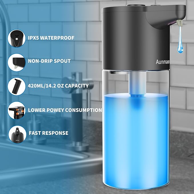 Automatic Soap Dispenser Touchless, Simple Physical Adjustment, Low Battery - Image 6