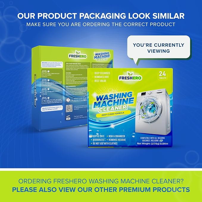 Washing Machine Cleaner Tablets – 24-Pack Deep Cleaning - Image 6
