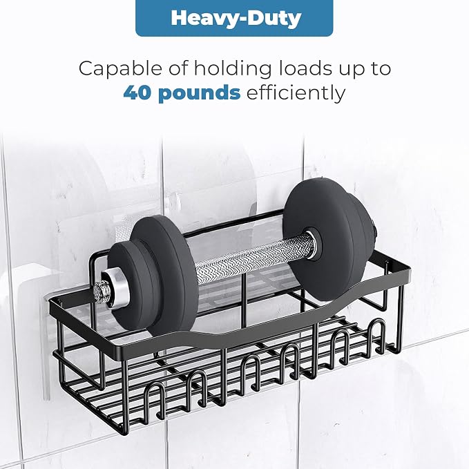 Fab Glass and Mirror 5-Pack Shower Caddy, Bathroom Caddy - Image 4