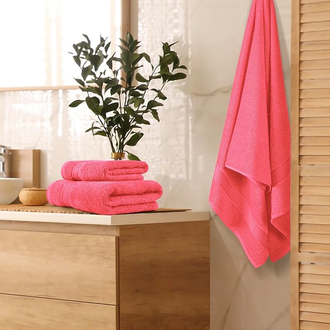 Belizzi Home Ultra Soft 3 Pack Cotton Towel Set, Contains a Bath Towel 28x55 - Image 2