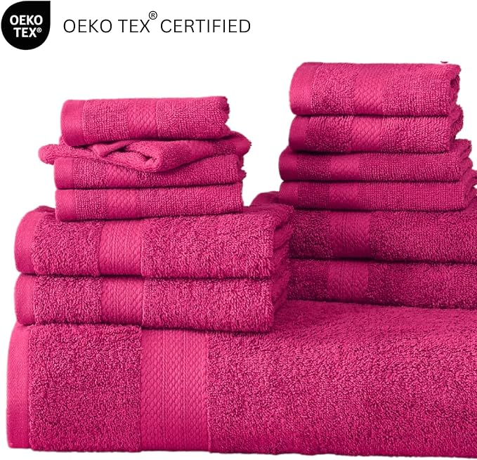 LANE LINEN 100% Cotton Bathroom Towels Set - Image 6