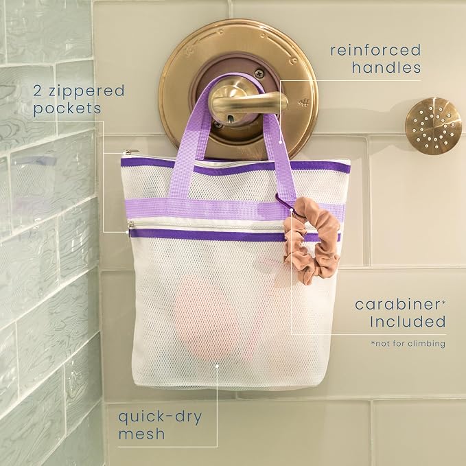 S&T INC. Mesh Shower Caddy, Shower Bag - Image 2