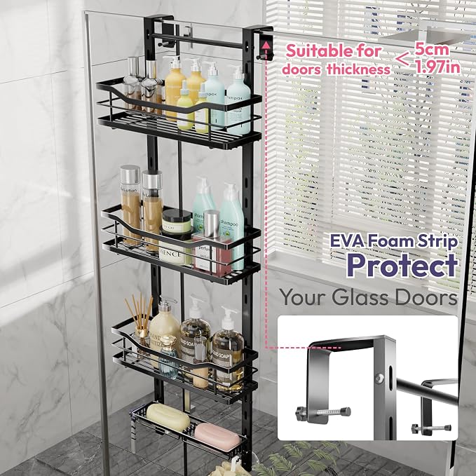 SWTYMIKI Over the Door Shower Caddy - Image 4
