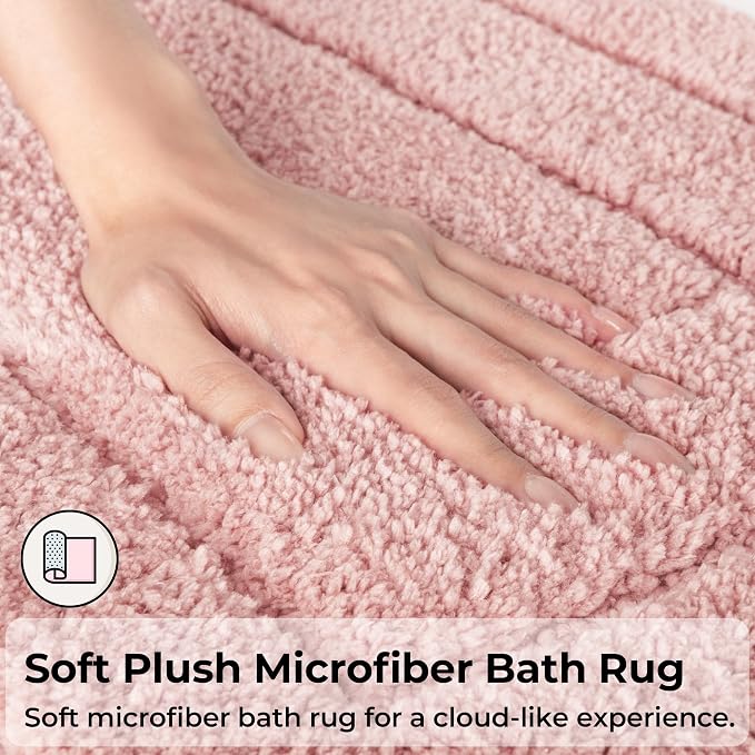 GRANNY SAYS Bathroom Rugs Sets 3 Piece, Soft Absorbent Microfiber Bath Mats - Image 3
