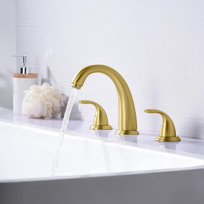 SUMERAIN 2-Handle Widespread Roman Bathtub Faucet Tub Filler - Image 3