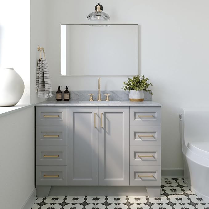 ARIEL 55" Grey Bathroom Vanity - Image 2
