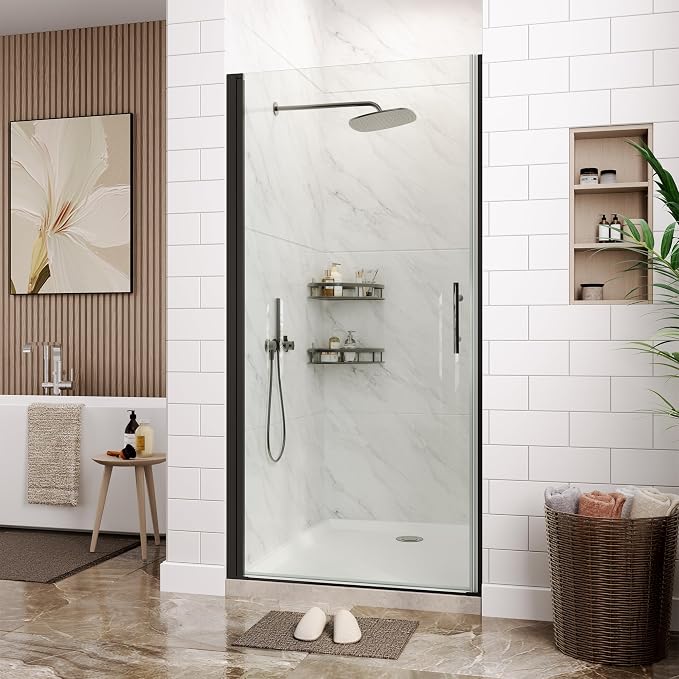 33.6-34.6" x 72" Frameless Shower Door by IDEALHOUSE