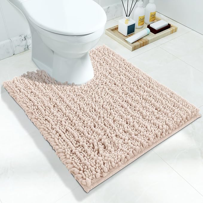 Yimobra Toilet Rug U Shaped Washable 24x20 Inch by Yimobra