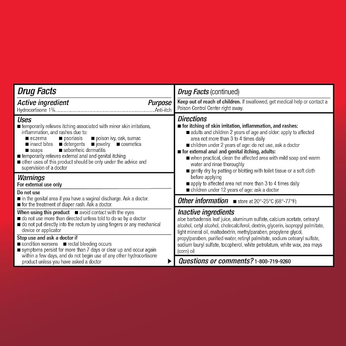 Amazon Basic Care Maximum Strength Hydrocortisone 1 Percent Anti-Itch Cream - Image 4