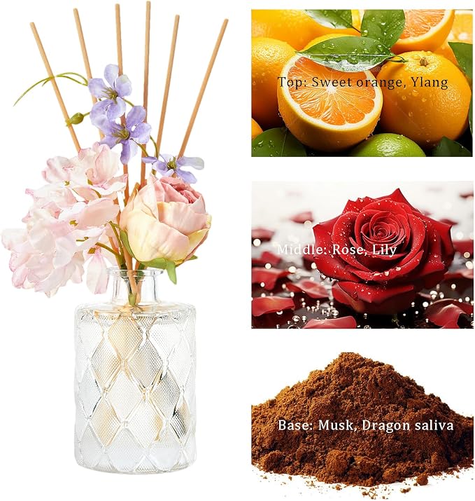 Chloefu Lan Rose Reéd Diffuser Set 6.7oz - Image 3