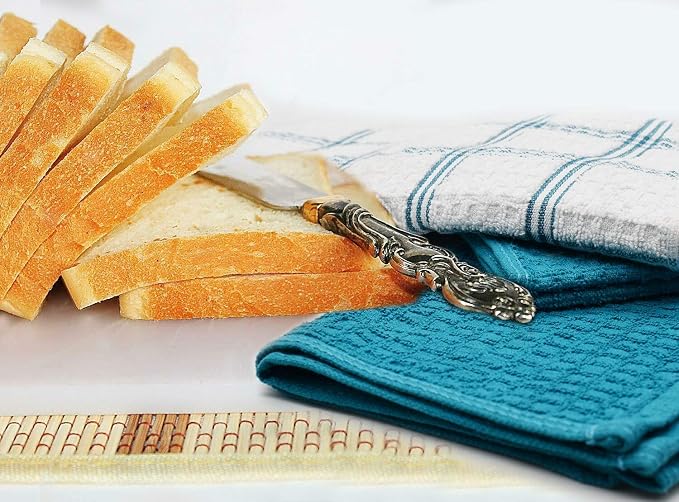 DAN RIVER Premium Dish Cloth 100% Cotton 12 X 12 Inches |Pack of 8|-Ultra Soft - Image 3
