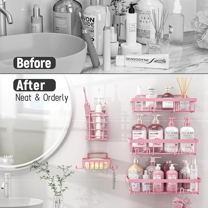 10 Pack Shower Caddy Organizer Rack Shelf - Image 7
