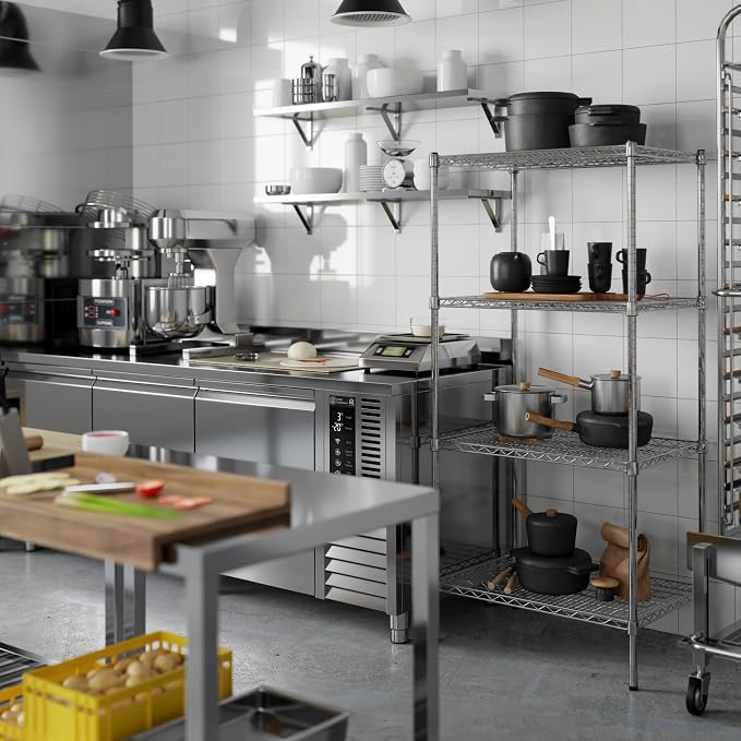 21" Deep x 30" Wide x 64" Height Wire Shelving Kit | 4-Tier | NSF Commercial - Image 5