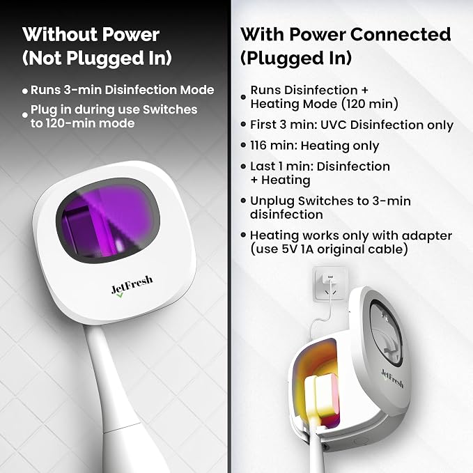 Portable UV Toothbrush Sanitizer Holder & Cleaner - Image 8