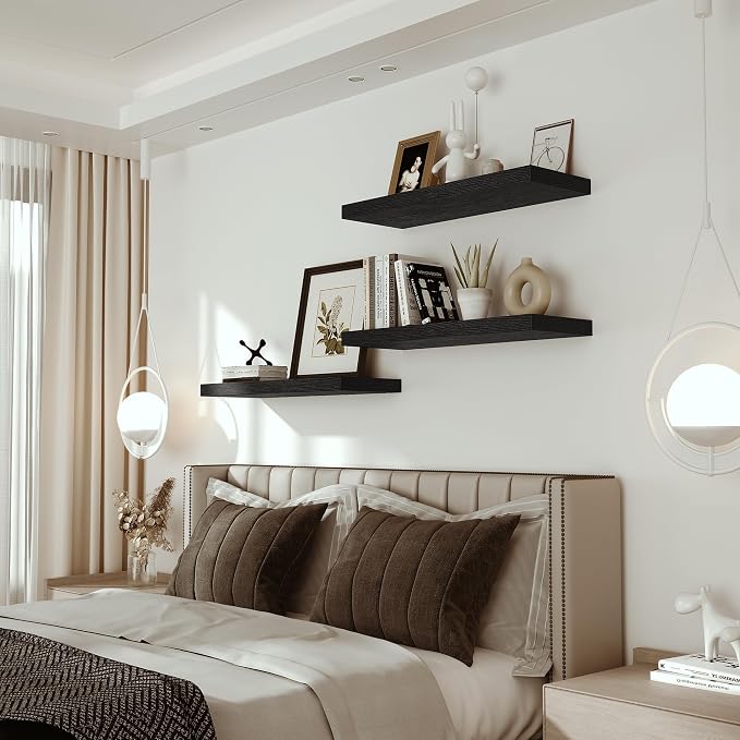 Vivelove Black Floating Shelves - Image 7