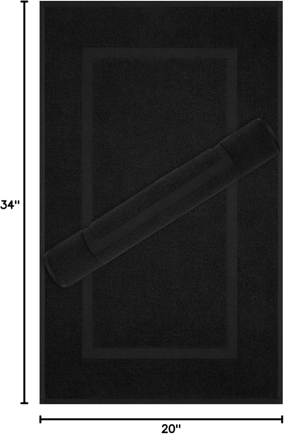 Cotton Paradise 100% Cotton Bath Mats - Image 8