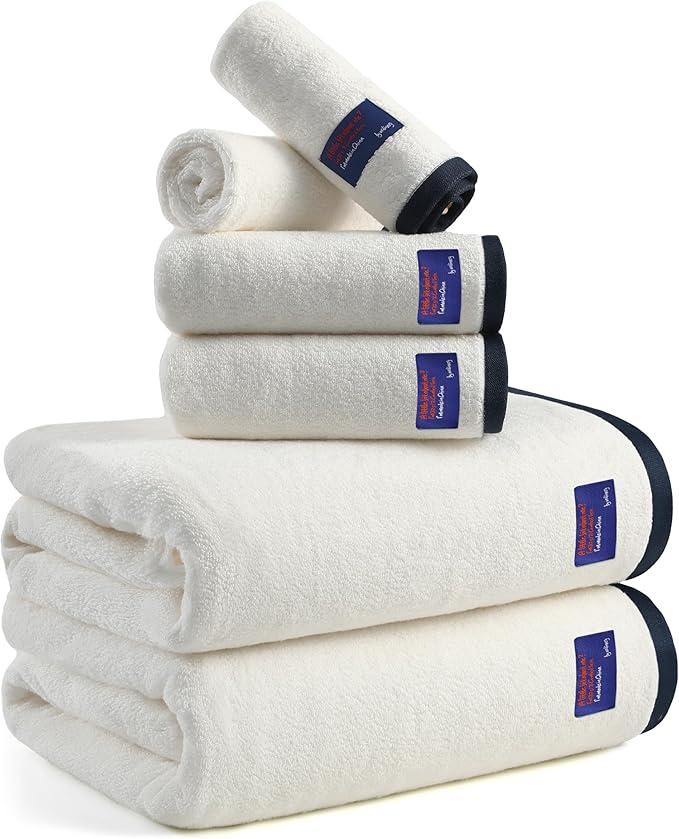 REDKISS 6 Pack Cotton Towel Set by REDKISSOnline
