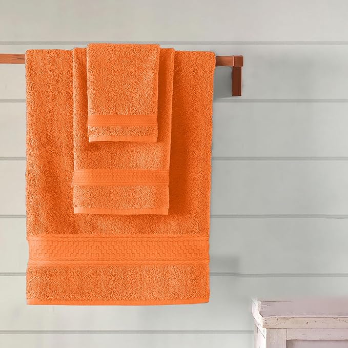 DAN RIVER 100% Ring Spun Cotton 3-Piece Towel Set, Bath Towel, Hand Towel and - Image 5