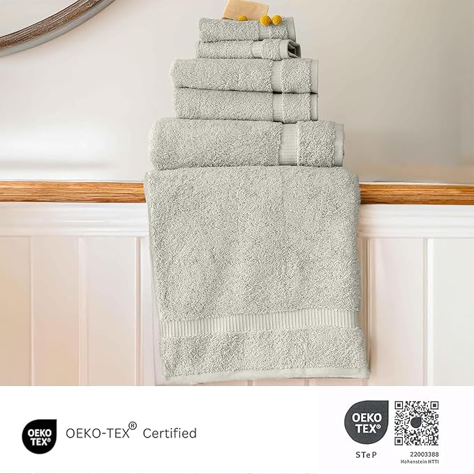 SALBAKOS 100% Turkish Cotton 6-Piece Towel Set | Heirloom Quality Hotel & Spa - Image 4