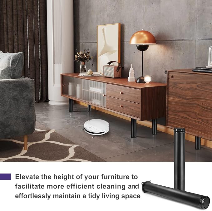 14 Inch Metal Furniture Legs Stainless Steel Adjustable Legs Black Metal Legs - Image 4