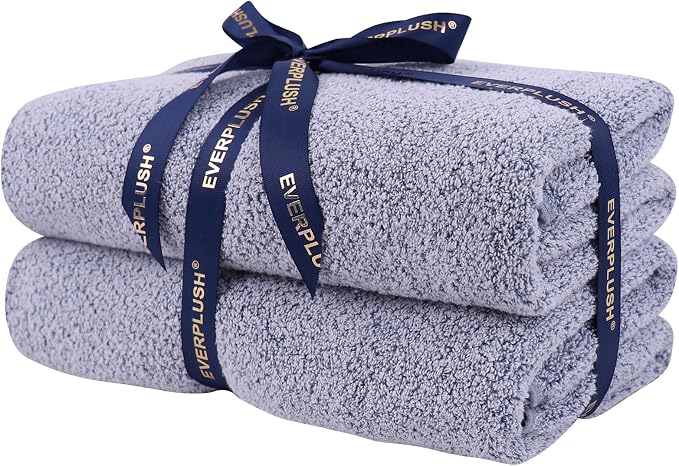 Everplush Diamond Collection Oversized Bath Towel – 2 Pieces, Super Soft & by Everplush