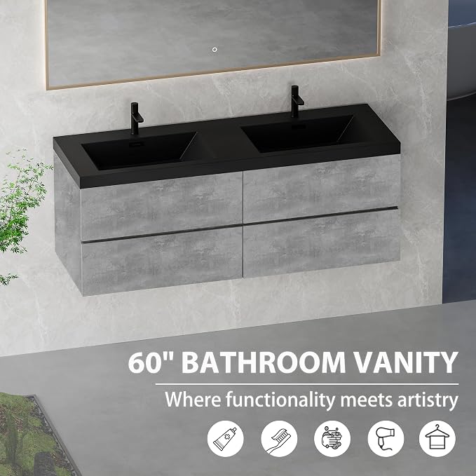 60" Floating Bathroom Vanity - Image 7