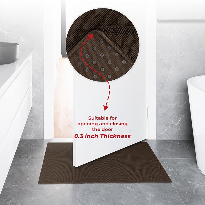 American Soft Linen Bath Rug, 17 in 24 in 100% Cotton Bath Mats Rugs - Image 7