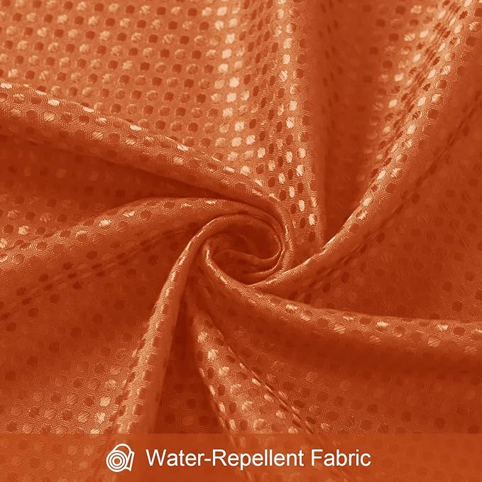 3 in 1 Stall Half Size Burnt Orange Shower Curtain Set-36 W x 72 H, Modern - Image 7