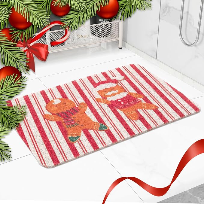 Christmas Non-Slip Bathtub Mat, Anti Slip Shower Mat, Fast Drying Bathtub Mats - Image 3