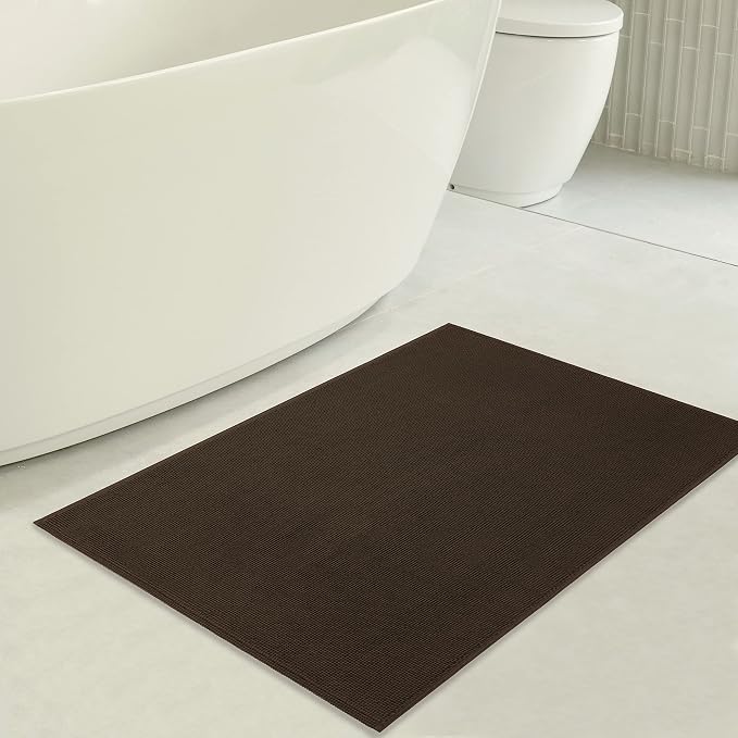 American Soft Linen Bath Rug, 17 in 24 in 100% Cotton Bath Mats Rugs - Image 3