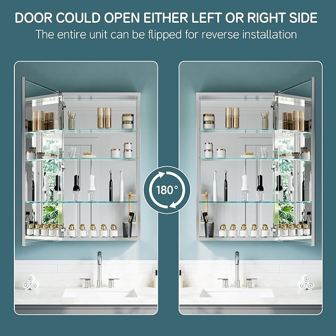 20"x36" Medicine Cabinet with Mirror - Image 8