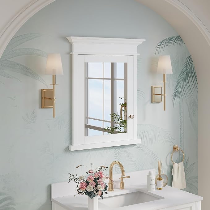 WELLFOR 26"x 32" Bathroom Medicine Cabinet - Image 3
