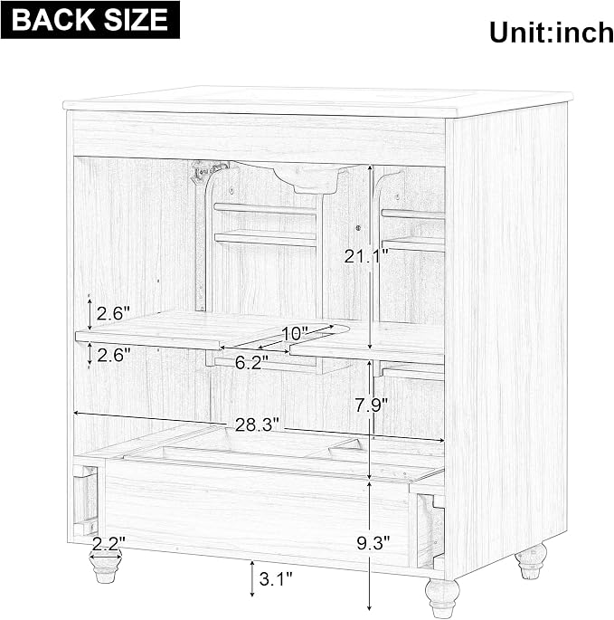 Favfurish 30" Bathroom Vanity - Image 6