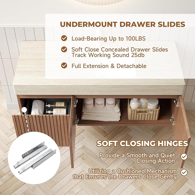 LKTART Floating 48 Inch Bathroom Vanity - Image 4