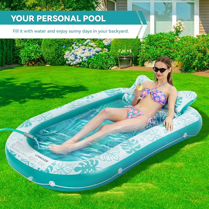 Inflatable Tanning Pool Lounger Float - Image 6