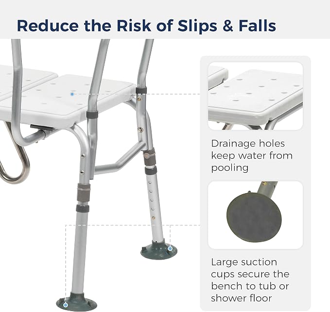 Drive Medical Splash Defense Tub Transfer Bench - Image 5
