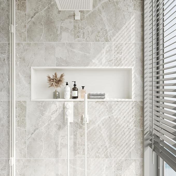 Neodrain 36X12 Inch Recessed Shower Niche, Bathroom Storage Organizer in Wall - Image 2