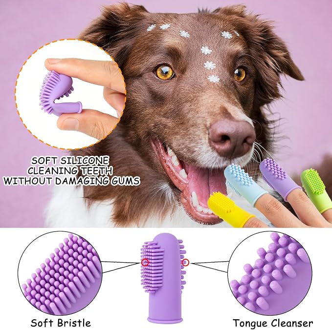 Ponpon 3PCS Dog Bath Brush - Image 7