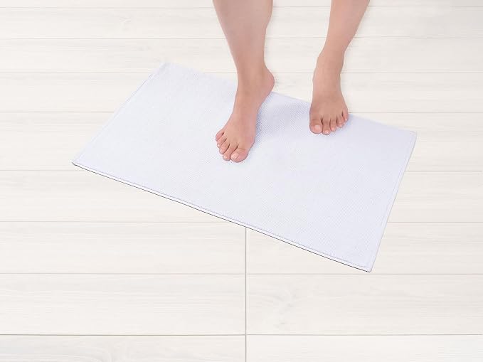 American Soft Linen Bath Rug, 17 in 24 in 100% Cotton Bath Mats Rugs by AmericanSoftLinen